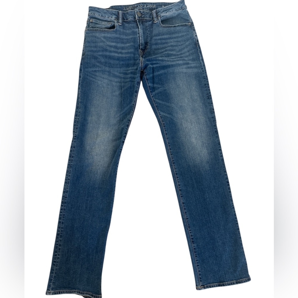 American Eagle Outfitters Men's Bootcut Jeans in Deep Blue 34x36